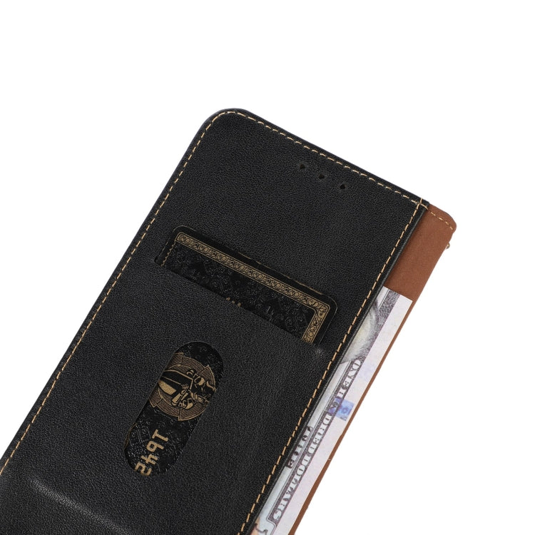 For OnePlus Nord CE 3 Lite KHAZNEH Nappa Top Layer Cowhide Leather Phone Case(Black) - OnePlus Cases by PMC TechLife | Online Shopping South Africa | PMC TechLife | Buy Now Pay Later Mobicred