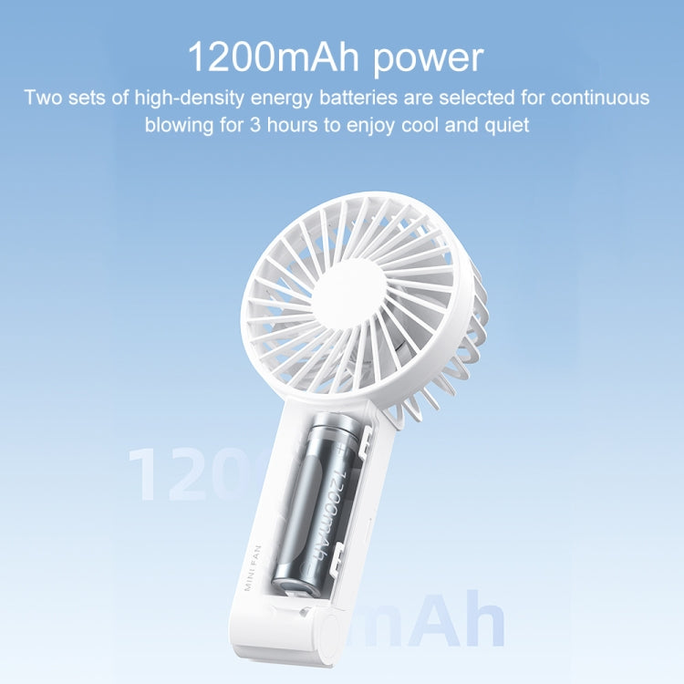 WT-F58 Hanging Neck Handheld Electric Fan(Cream Color) - Electric Fans by PMC Jewellery | Online Shopping South Africa | PMC Jewellery | Buy Now Pay Later Mobicred