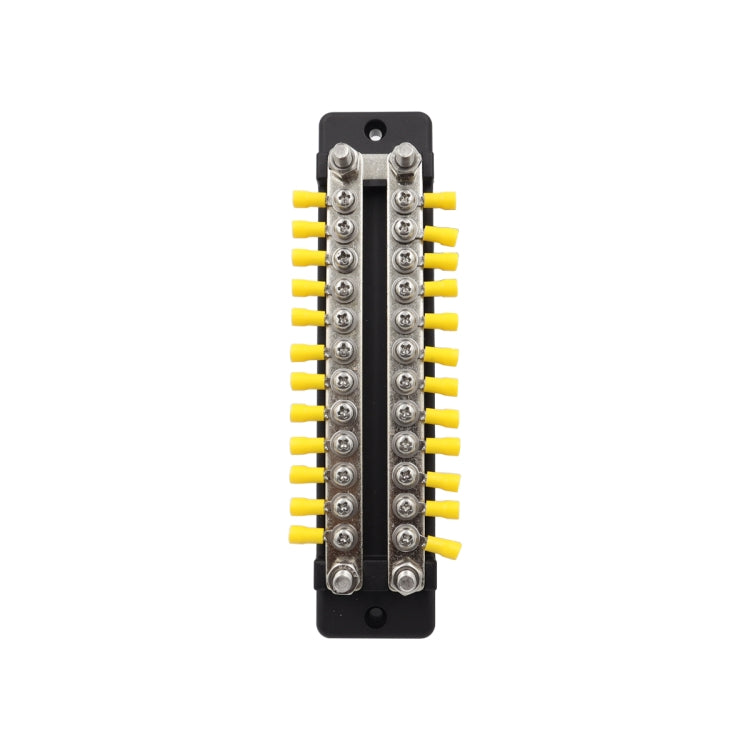 CP-3025 150A 12-48V RV Yacht Double-row 12-way Busbar with 28pcs Terminals(Black) - Booster Cable & Clip by PMC Jewellery | Online Shopping South Africa | PMC Jewellery | Buy Now Pay Later Mobicred