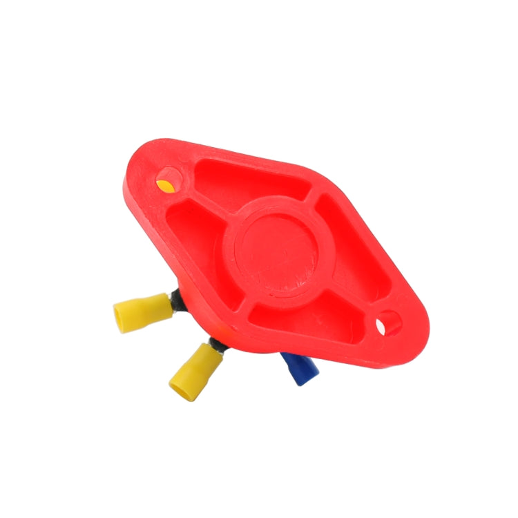 1/4 inch M6 RV Yacht 8-way Terminal Stud with 2 M5x20 Screws + 16pcs Terminals(Red) - Booster Cable & Clip by PMC Jewellery | Online Shopping South Africa | PMC Jewellery | Buy Now Pay Later Mobicred