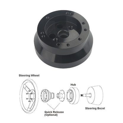 For Chevrolet 5 & 6 Hole Steering Wheel Polished Hub Adapter, Style:Type A - Steering Wheel Accessories by PMC Jewellery | Online Shopping South Africa | PMC Jewellery