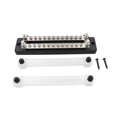 CP-3111 1 Pair 150A 12-48V RV Yacht Double-row 12-way Busbar - Booster Cable & Clip by PMC Jewellery | Online Shopping South Africa | PMC Jewellery | Buy Now Pay Later Mobicred