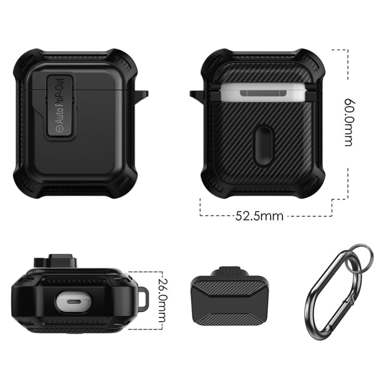 For AirPods 1 / 2 Signal Flag Wireless Earphones Case with Security Lock(Yellow) - For AirPods 1/2 by PMC Jewellery | Online Shopping South Africa | PMC Jewellery | Buy Now Pay Later Mobicred