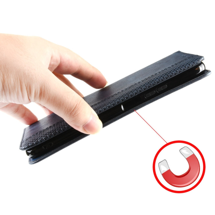 For Blackview BV7200 Magnetic Buckle Retro Texture Leather Phone Case(Blue) - free shipping - PMC TechLife - Order now!