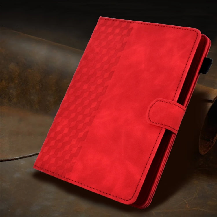 For 7.0 inch Universal Tablet Rhombus Embossed Leather Case(Red) - free shipping - PMC TechLife - Order now!
