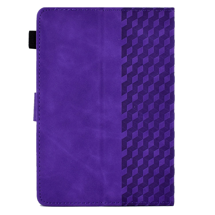 For 8.0 inch Universal Tablet Rhombus Embossed Leather Case(Purple) - 8 inch by PMC TechLife | Online Shopping South Africa | PMC TechLife | Buy Now Pay Later Mobicred