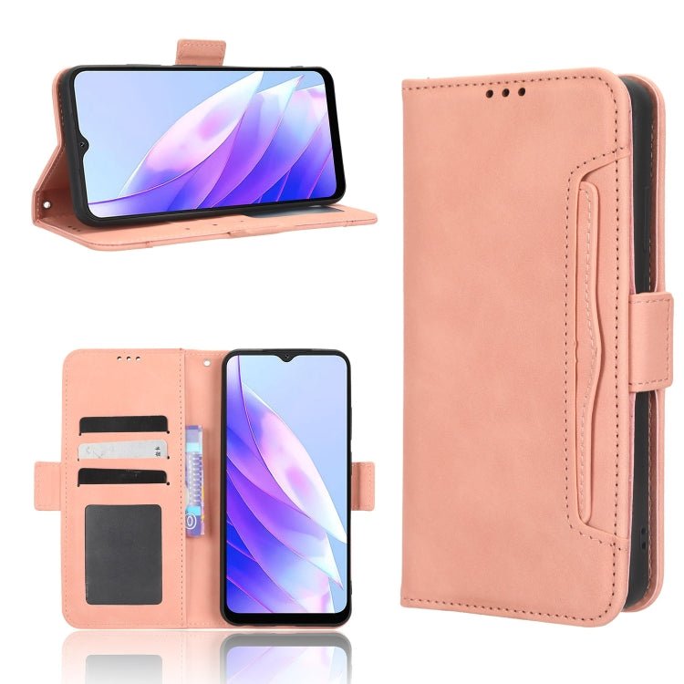 For Blackview A52 Skin Feel Calf Texture Card Slots Leather Phone Case(Pink) - More Brand by PMC Jewellery | Online Shopping South Africa | PMC Jewellery