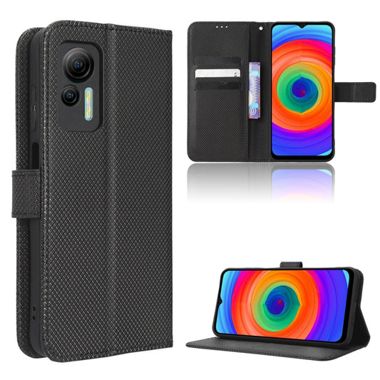 For Ulefone Note 14 Diamond Texture Leather Phone Case(Black) - Ulefone Cases by PMC Jewellery | Online Shopping South Africa | PMC Jewellery | Buy Now Pay Later Mobicred