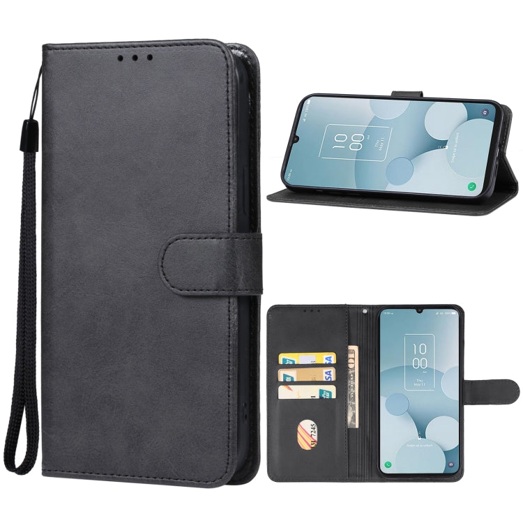 For TCL 40 XL Leather Phone Case(Black) - More Brand by PMC Jewellery | Online Shopping South Africa | PMC Jewellery