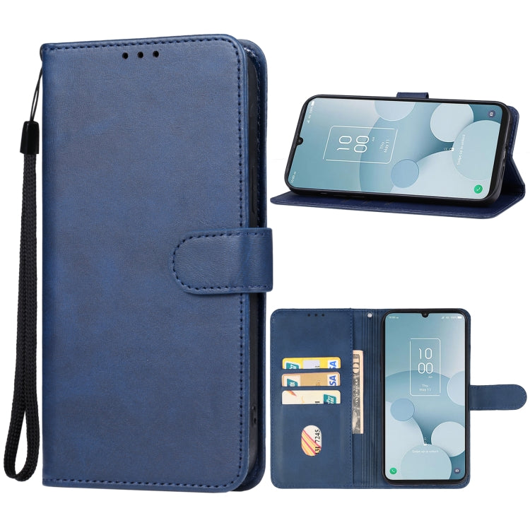 For TCL 40 XL Leather Phone Case(Blue) - More Brand by PMC Jewellery | Online Shopping South Africa | PMC Jewellery