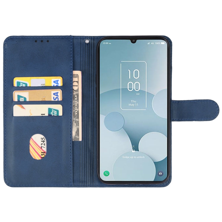 For TCL 40 XL Leather Phone Case(Blue) - More Brand by PMC Jewellery | Online Shopping South Africa | PMC Jewellery