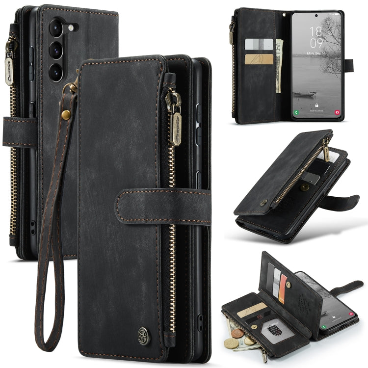 For Samsung Galaxy S23 5G CaseMe C30 Multifunctional Leather Phone Case(Black) - Galaxy S23 5G Cases by CaseMe | Online Shopping South Africa | PMC Jewellery | Buy Now Pay Later Mobicred