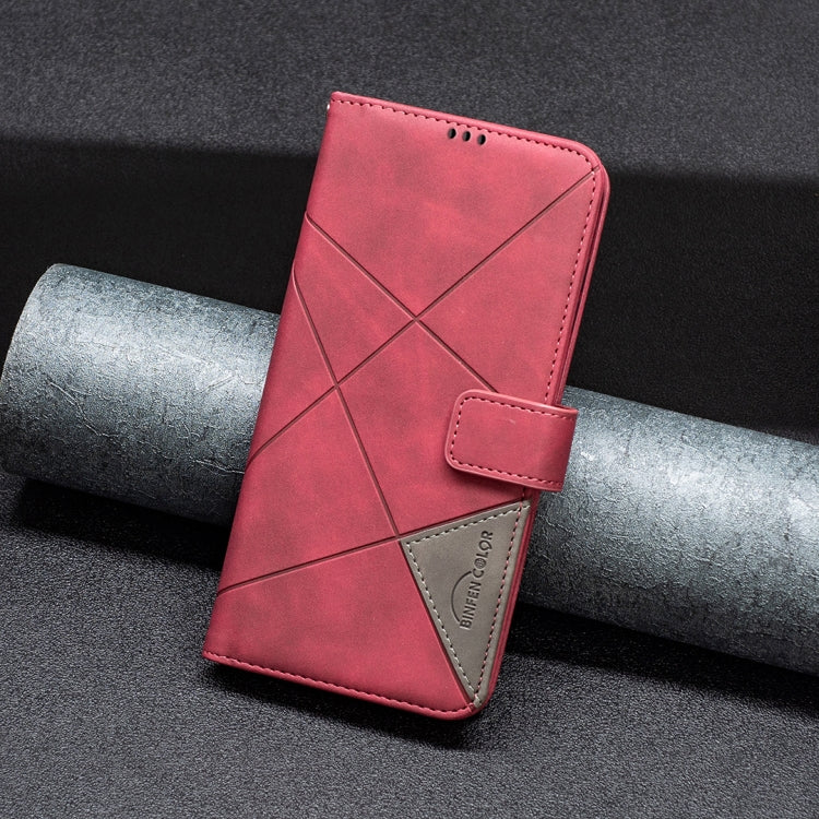 For Xiaomi Redmi K70 / K70 Pro Magnetic Buckle Rhombus Texture Leather Phone Case(Red) - K70 Pro Cases by PMC Jewellery | Online Shopping South Africa | PMC Jewellery | Buy Now Pay Later Mobicred