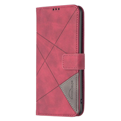 For Xiaomi Redmi K70 / K70 Pro Magnetic Buckle Rhombus Texture Leather Phone Case(Red) - K70 Pro Cases by PMC Jewellery | Online Shopping South Africa | PMC Jewellery | Buy Now Pay Later Mobicred