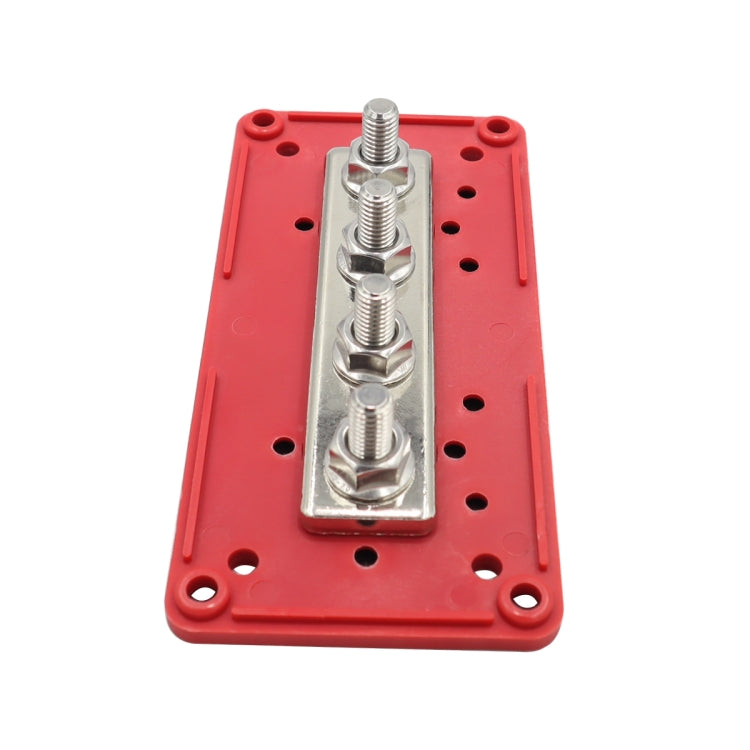 CP-3089-02 300A 48V 4-way M8 Terminal Busbar(Red) - Booster Cable & Clip by PMC Jewellery | Online Shopping South Africa | PMC Jewellery | Buy Now Pay Later Mobicred