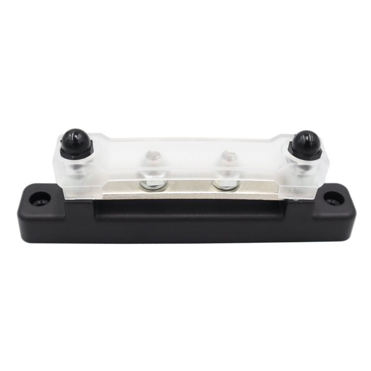 CP-3116-02 150A 12-48V RV Yacht Single-row 2-way Busbar(Black) - Booster Cable & Clip by PMC Jewellery | Online Shopping South Africa | PMC Jewellery | Buy Now Pay Later Mobicred