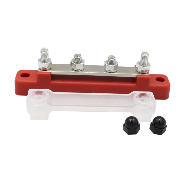 CP-3116-01 150A 12-48V RV Yacht Single-row 2-way Busbar(Red) - Booster Cable & Clip by PMC Jewellery | Online Shopping South Africa | PMC Jewellery | Buy Now Pay Later Mobicred