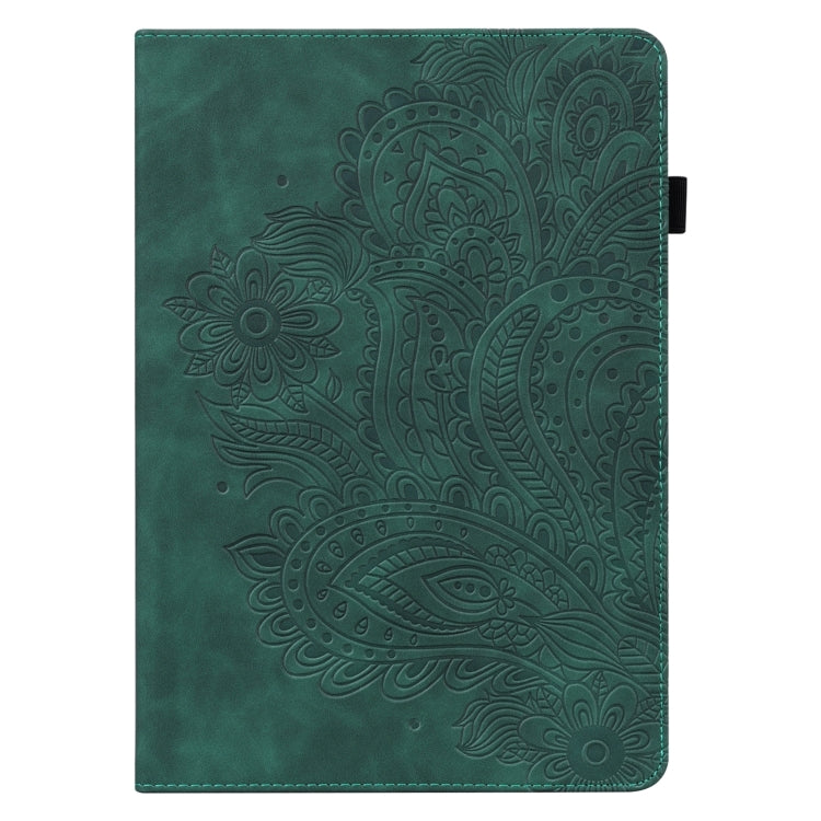 For Lenovo Tab P11 Pro Gen 2 Peacock Embossed Pattern Leather Tablet Case(Green) - Lenovo by PMC TechLife | Online Shopping South Africa | PMC TechLife | Buy Now Pay Later Mobicred