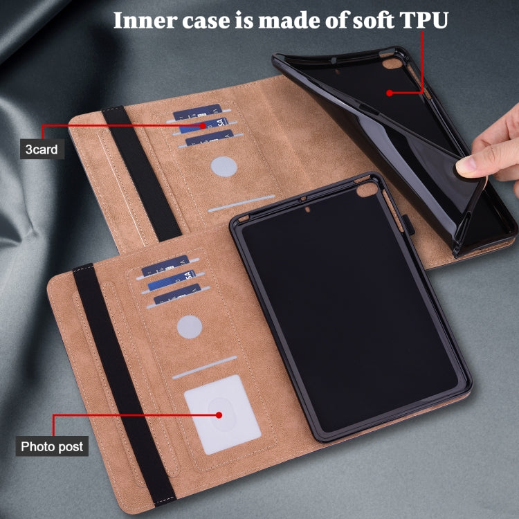 For Lenovo Tab P11 Pro Gen 2 Embossed Striped Leather Tablet Case(Black) - free shipping - PMC TechLife - Order now!