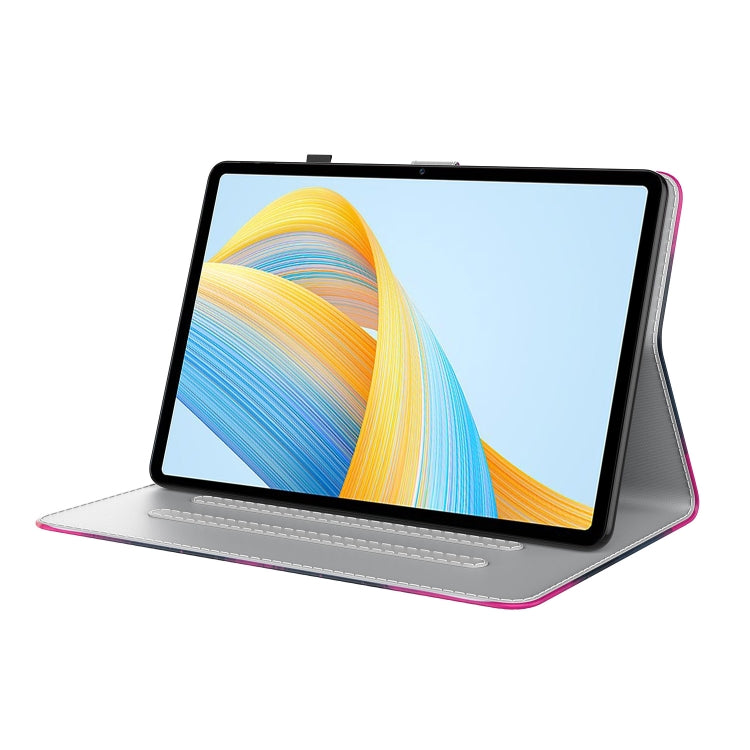 For Honor Pad V8 Pro Watercolor Pattern Flip Leather Tablet Case(Berry Color) - Lenovo by PMC TechLife | Online Shopping South Africa | PMC TechLife | Buy Now Pay Later Mobicred
