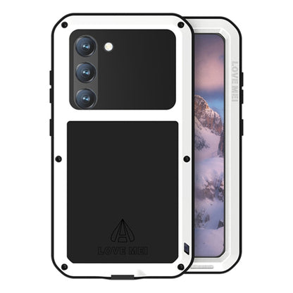 For Samsung Galaxy S23 5G LOVE MEI Metal Shockproof Life Waterproof Dustproof Phone Case(White) - Galaxy S23 5G Cases by LOVE MEI | Online Shopping South Africa | PMC Jewellery