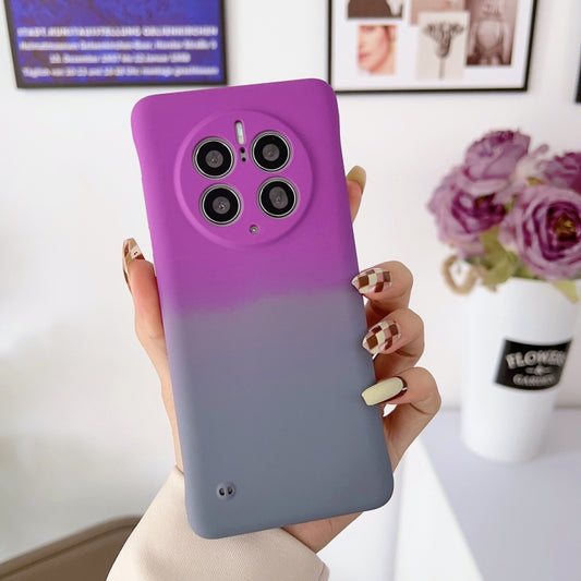 For Huawei P40 Frameless Skin Feel Gradient Phone Case(Dark Purple Grey) - Huawei Cases by PMC Jewellery | Online Shopping South Africa | PMC Jewellery | Buy Now Pay Later Mobicred