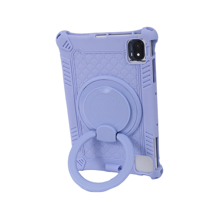 For TCL 10 Tab Max 4G Portable Silicone Tablet Protective Case(Purple) - Others by PMC TechLife | Online Shopping South Africa | PMC TechLife | Buy Now Pay Later Mobicred