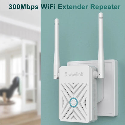 Wavlink WN578W2 300Mbps 2.4GHz WiFi Extender Repeater Home Wireless Signal Amplifier(US Plug) - Broadband Amplifiers by WAVLINK | Online Shopping South Africa | PMC Jewellery | Buy Now Pay Later Mobicred