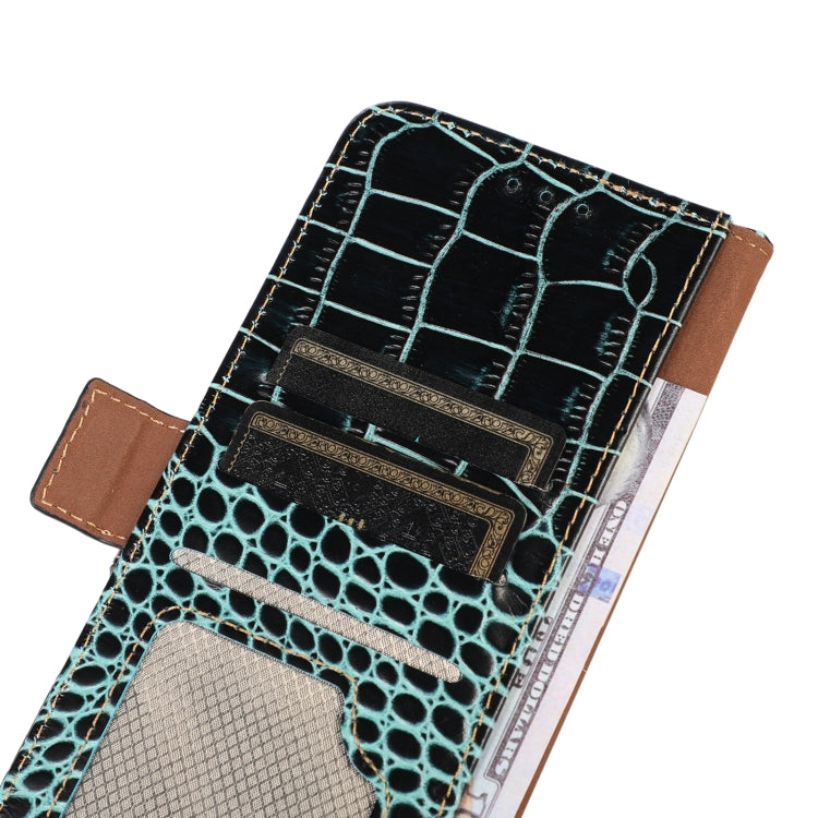 For Honor X5 Crocodile Top Layer Cowhide Leather Phone Case(Green) - Honor Cases by PMC TechLife | Online Shopping South Africa | PMC TechLife | Buy Now Pay Later Mobicred