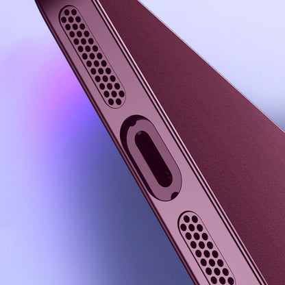 For iPhone 14 R-JUST RH05 Magnetic Leather Metal Phone Case(Purple) - iPhone 14 Cases by R-JUST | Online Shopping South Africa | PMC Jewellery