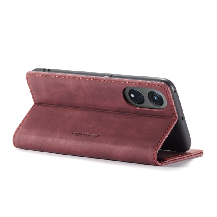 For OPPO Reno8 T 5G CaseMe 013 Multifunctional Horizontal Flip Leather Phone Case(Wine Red) - OPPO Cases by CaseMe | Online Shopping South Africa | PMC Jewellery | Buy Now Pay Later Mobicred