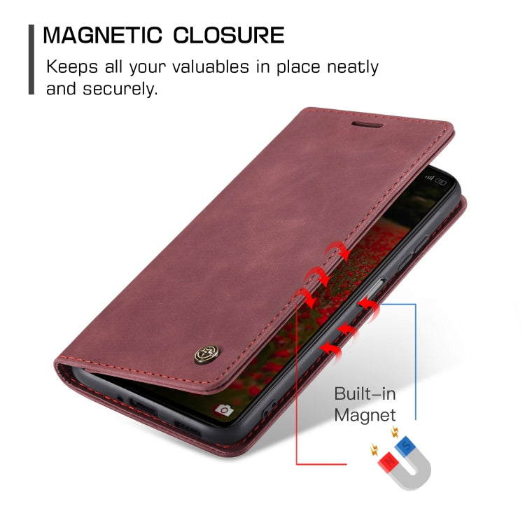 For OPPO Reno8 T 5G CaseMe 013 Multifunctional Horizontal Flip Leather Phone Case(Wine Red) - OPPO Cases by CaseMe | Online Shopping South Africa | PMC Jewellery | Buy Now Pay Later Mobicred