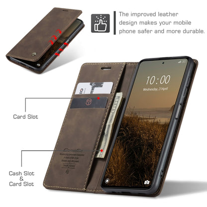 For Xiaomi Redmi Note 12 5G / Poco X5 CaseMe 013 Multifunctional Horizontal Flip Leather Phone Case(Coffee) - Xiaomi Cases by CaseMe | Online Shopping South Africa | PMC Jewellery | Buy Now Pay Later Mobicred