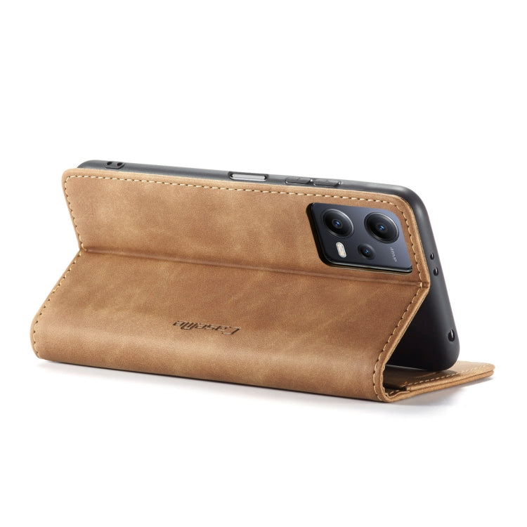 For Xiaomi Redmi Note 12 5G / Poco X5 CaseMe 013 Multifunctional Horizontal Flip Leather Phone Case(Brown) - Xiaomi Cases by CaseMe | Online Shopping South Africa | PMC Jewellery | Buy Now Pay Later Mobicred