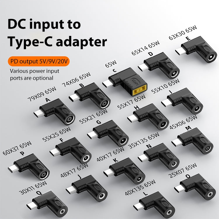 4.8x1.7mm 65W DC Input to USB-C / Type-C PD Power Adapter - Cable & Adapters by PMC Jewellery | Online Shopping South Africa | PMC Jewellery