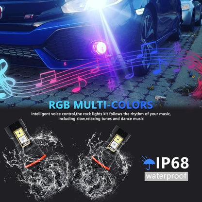 EV23 1 Pair 5202 12W / 15000LM / DC 9-16V IP68 Waterproof Car RGB Fog Light - Fog / Driving Lights by PMC Jewellery | Online Shopping South Africa | PMC Jewellery | Buy Now Pay Later Mobicred