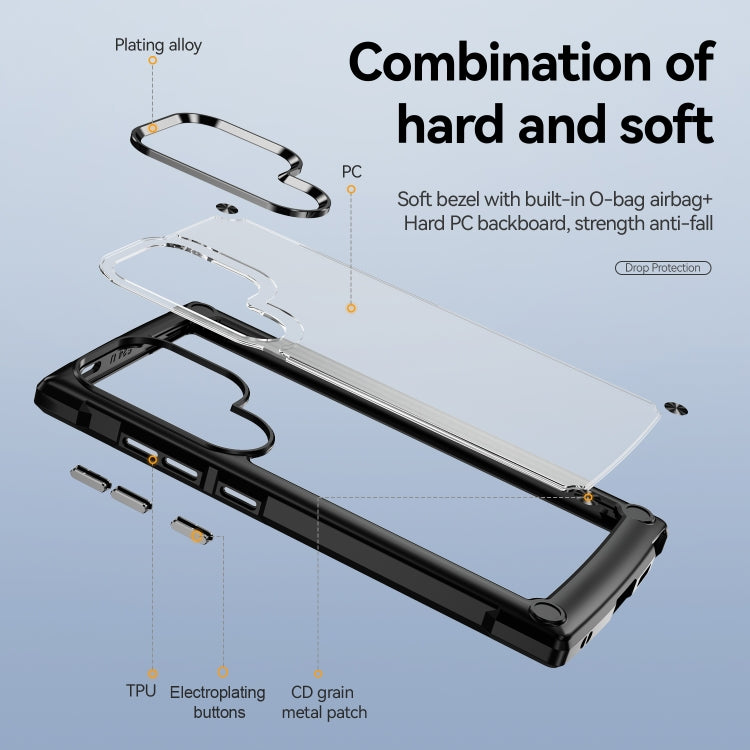 For Samsung Galaxy S24 Ultra 5G TPU + PC Lens Protection Phone Case(Black) - Galaxy S24 Ultra 5G Cases by PMC TechLife | Online Shopping South Africa | PMC TechLife