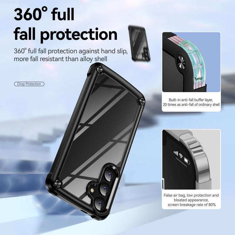 For Samsung Galaxy S24 5G TPU + PC Lens Protection Phone Case(Black) - Galaxy S24 5G Cases by PMC Jewellery | Online Shopping South Africa | PMC Jewellery