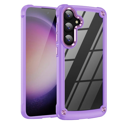 For Samsung Galaxy S24 5G TPU + PC Lens Protection Phone Case(Purple) - Galaxy S24 5G Cases by PMC Jewellery | Online Shopping South Africa | PMC Jewellery