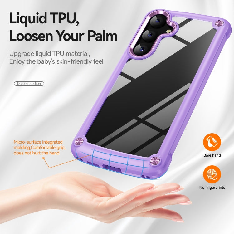 For Samsung Galaxy S24 5G TPU + PC Lens Protection Phone Case(Purple) - Galaxy S24 5G Cases by PMC Jewellery | Online Shopping South Africa | PMC Jewellery