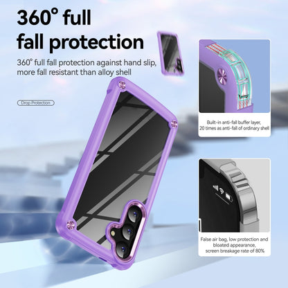 For Samsung Galaxy S24 5G TPU + PC Lens Protection Phone Case(Purple) - Galaxy S24 5G Cases by PMC Jewellery | Online Shopping South Africa | PMC Jewellery