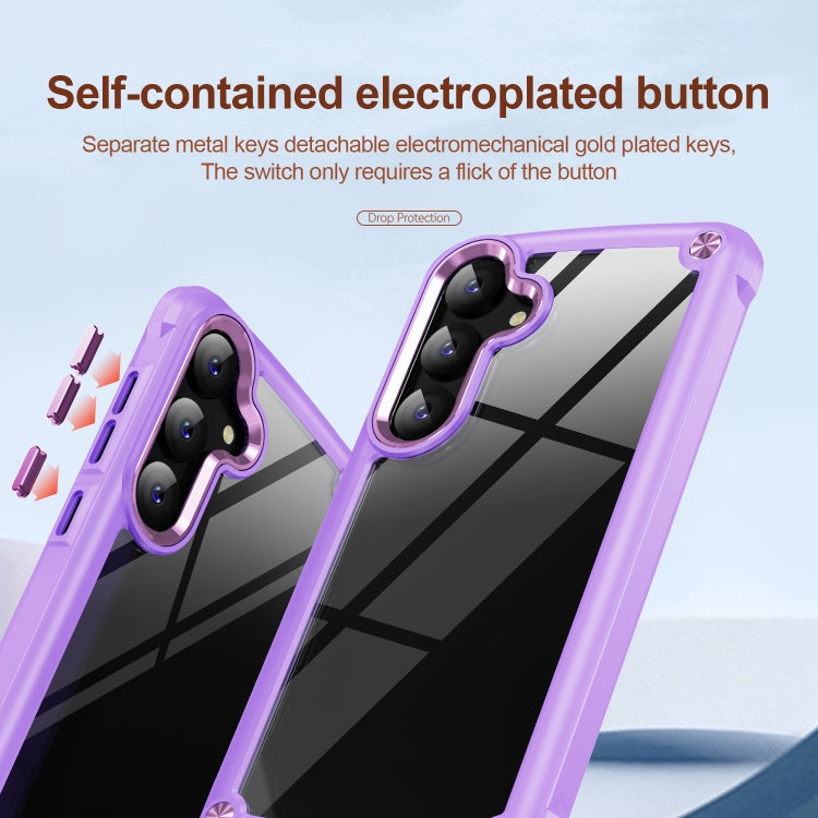 For Samsung Galaxy S24 5G TPU + PC Lens Protection Phone Case(Purple) - Galaxy S24 5G Cases by PMC Jewellery | Online Shopping South Africa | PMC Jewellery