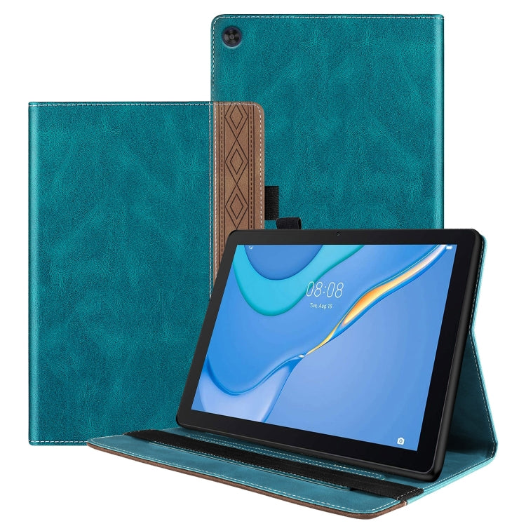 For Huawei MatePad SE Splicing Series Tablet Leather Case(Dark Green) - Huawei by PMC TechLife | Online Shopping South Africa | PMC TechLife | Buy Now Pay Later Mobicred