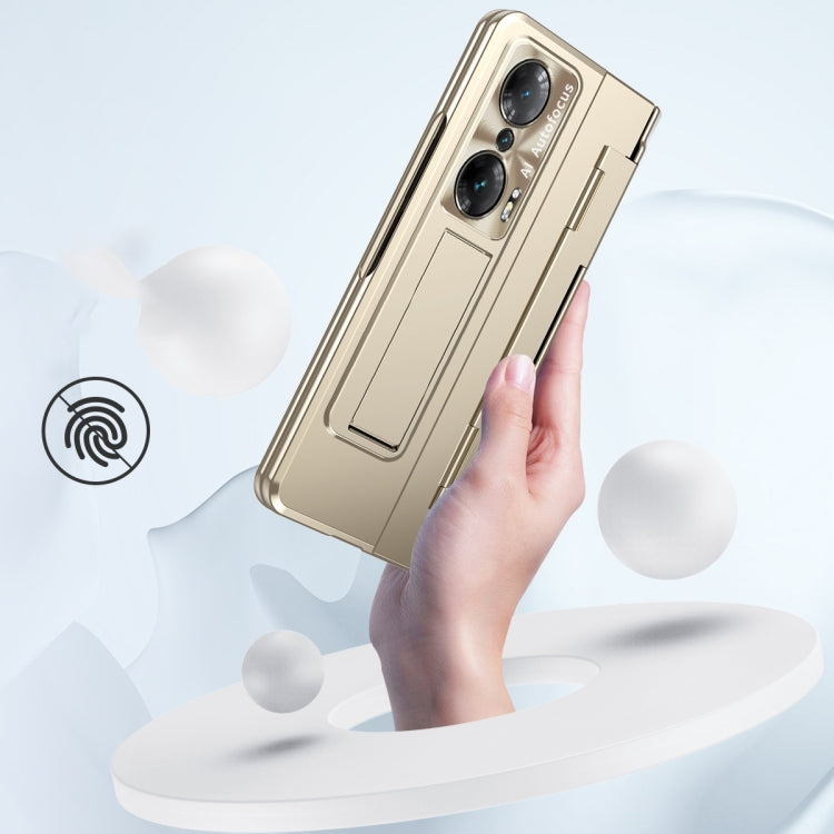 For Honor Magic Vs Integrated Folding Hinge Phone Case with Stylus(Silver) - Honor Cases by PMC TechLife | Online Shopping South Africa | PMC TechLife | Buy Now Pay Later Mobicred