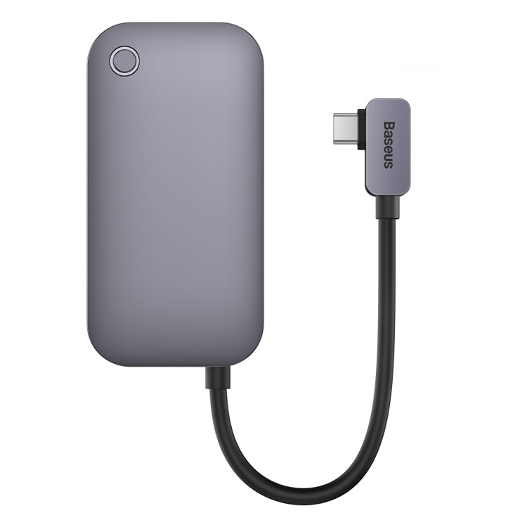 Baseus WKWJ000113 6 in 1 USB-C / Type-C to USB3.0+HDMI+USB-C / Type-C+3.5mm+SD/TF HUB Adapter(Space Grey) - USB HUB by Baseus | Online Shopping South Africa | PMC Jewellery | Buy Now Pay Later Mobicred