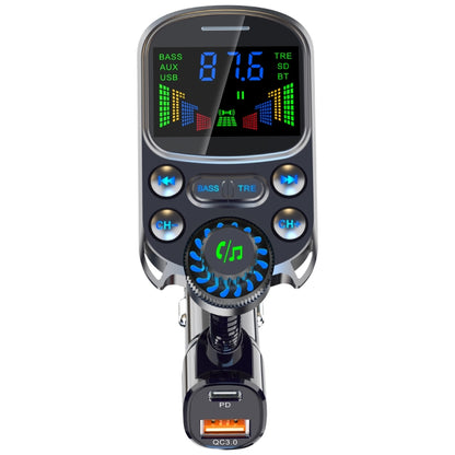 BC86 Colorful Screen Car Bluetooth 5.3 FM Transmitter MP3 Player - Bluetooth Car Kits by PMC Jewellery | Online Shopping South Africa | PMC Jewellery | Buy Now Pay Later Mobicred