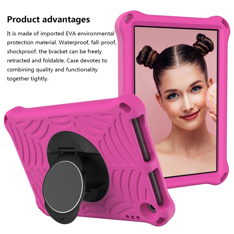 For Amazon Kindle Fire HD 8 / 8 Plus 2022 / 2020 Spider King Silicone Protective Tablet Case(Rose Red) - free shipping - PMC TechLife - Order now!