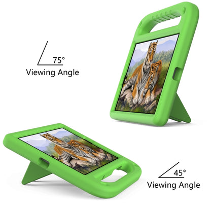 For Lenovo Tab M10 HD 2nd Gen Handle EVA Shockproof Tablet Case with Holder(Green) - Lenovo by PMC Jewellery | Online Shopping South Africa | PMC Jewellery