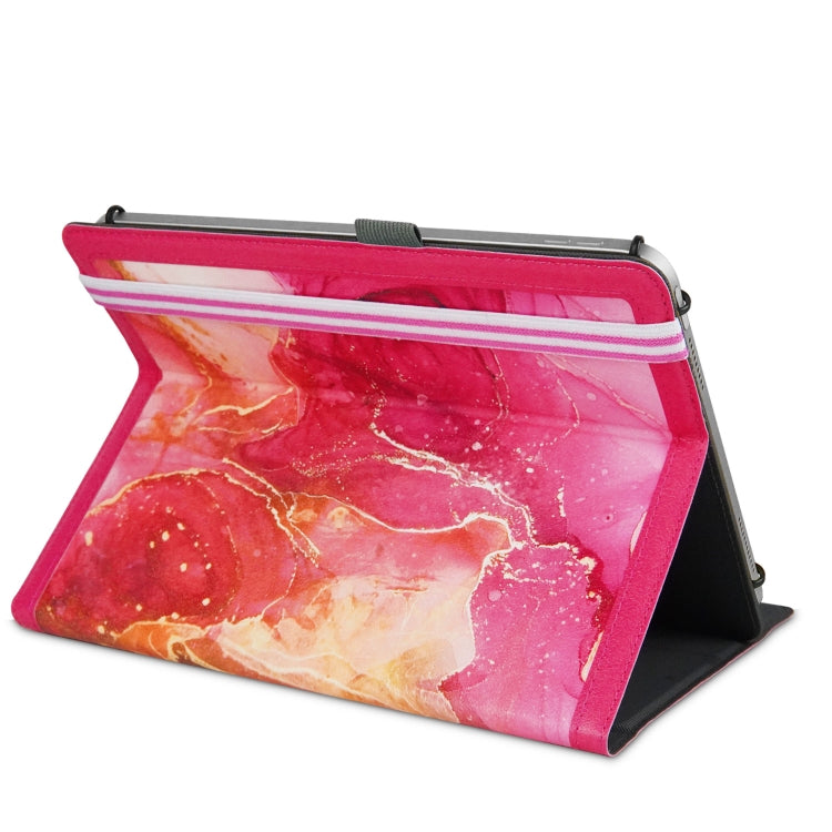 For 10 inch Marble Pattern Stitching Leather Tablet Case(Pink) - 10 - 11 inch by PMC TechLife | Online Shopping South Africa | PMC TechLife | Buy Now Pay Later Mobicred