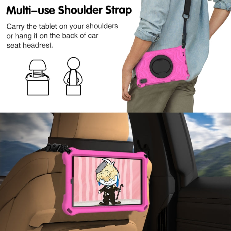 For Huawei MatePad T8 Spider King Silicone Protective Tablet Case(Rose Red) - Huawei by PMC TechLife | Online Shopping South Africa | PMC TechLife | Buy Now Pay Later Mobicred